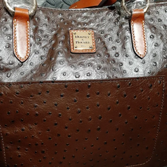 DOONEY & BOURKE Embossed Ostrich Print Tammy Tote